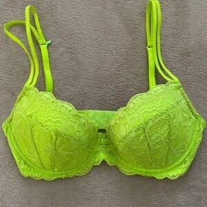 Victoria’s Secret PINK Lace Date Bra - Lime
